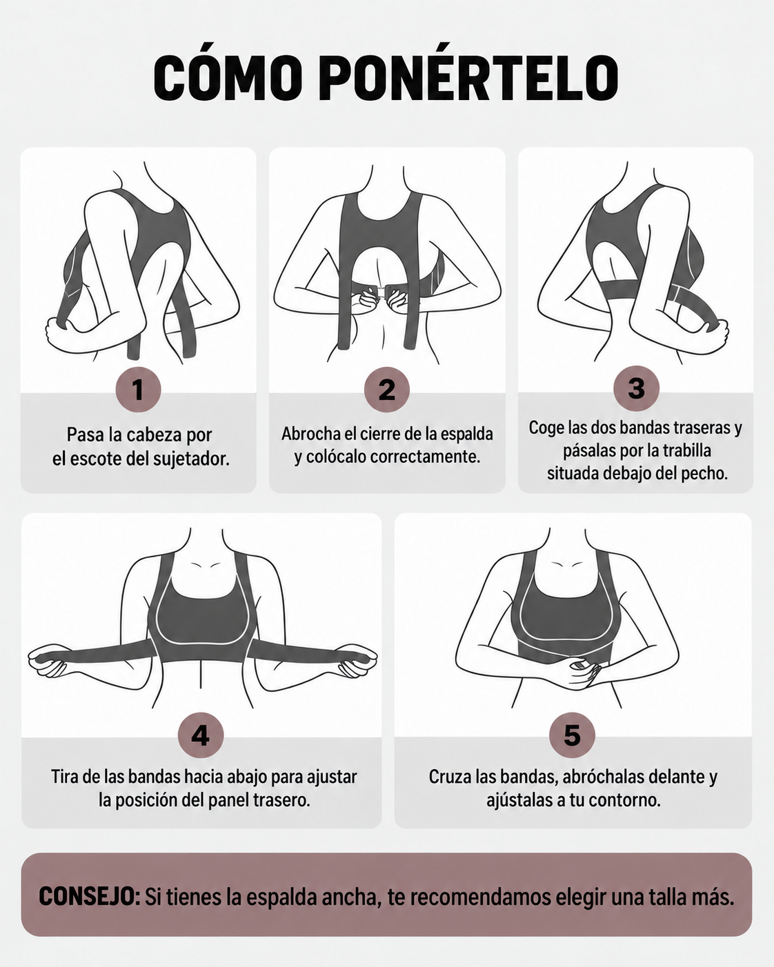 SUJETADOR POSTURAL – ESPALDA RECTA Y REALCE NATURAL
