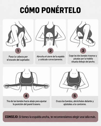 SUJETADOR POSTURAL – ESPALDA RECTA Y REALCE NATURAL