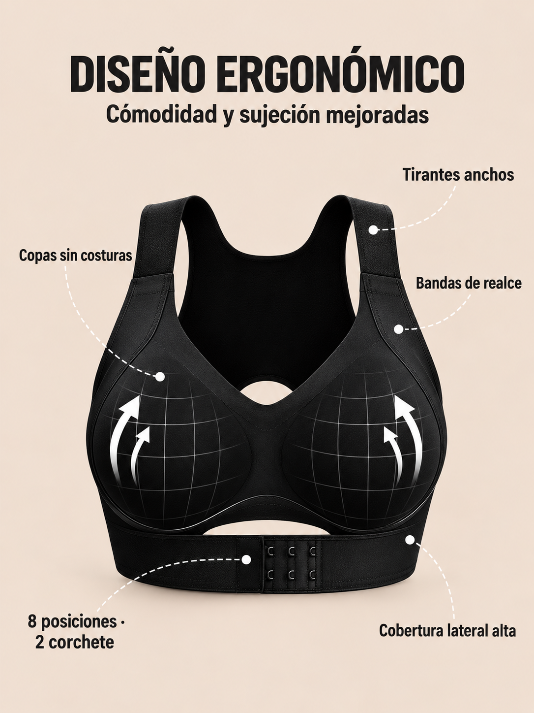 SUJETADOR POSTURAL – ESPALDA RECTA Y REALCE NATURAL
